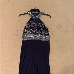 Navy blue prom dress
